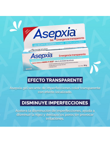 Asepxia Gel Emergencia Transparente Tubo G En Farmacias Y