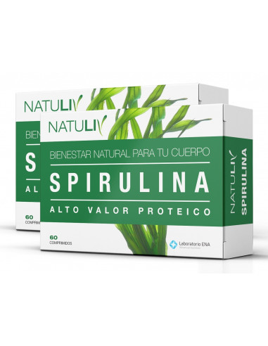 Natuliv Spirulina  60 compridos