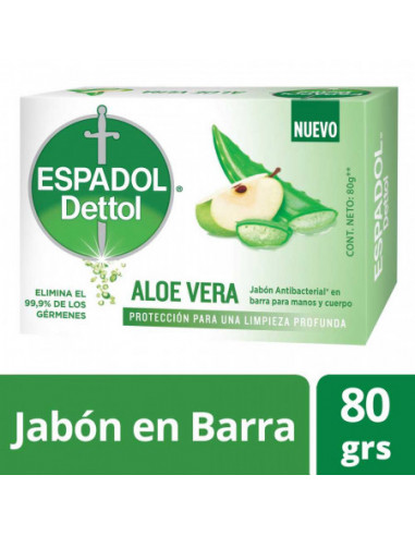 Espadol Dettol Aloe Vera jabon 80 G