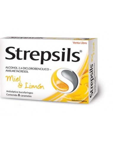 Strepsils Sabor Miel y Limon...