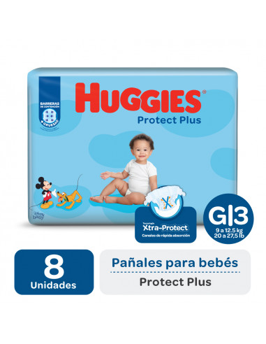 Huggies Protect Plus G Pañales x 8