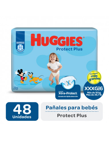 Huggies Protect Plus XXXG 48 Pañales