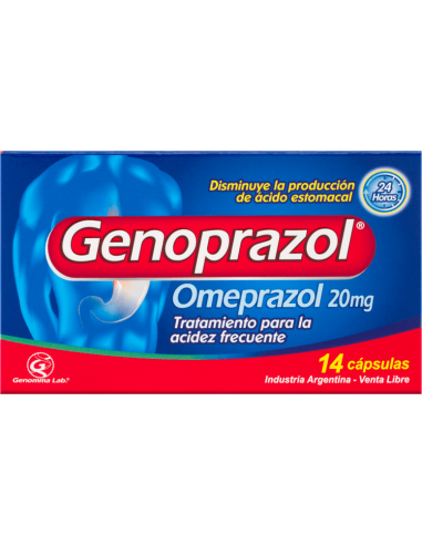 GENOPRAZOL 20MG X 14 CAPSULAS