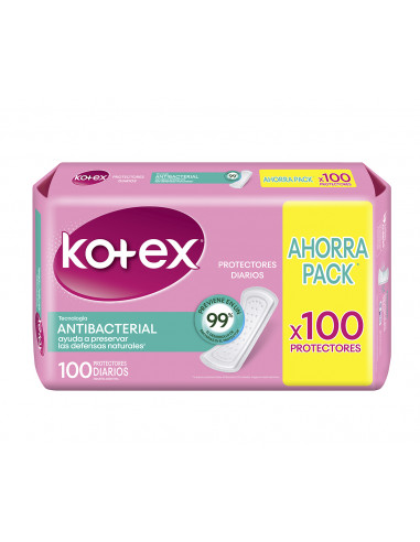 Kotex Antibacteriales 100 Protectores...