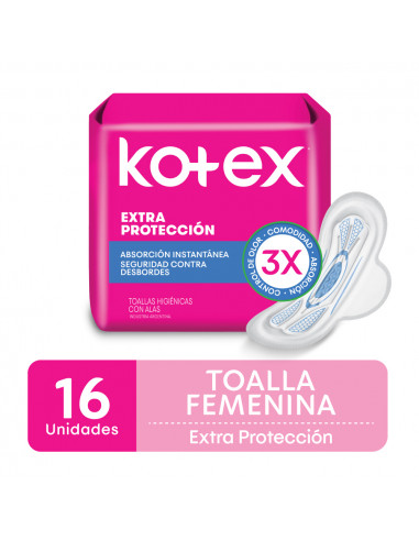 Kotex Normal con Alas por 16