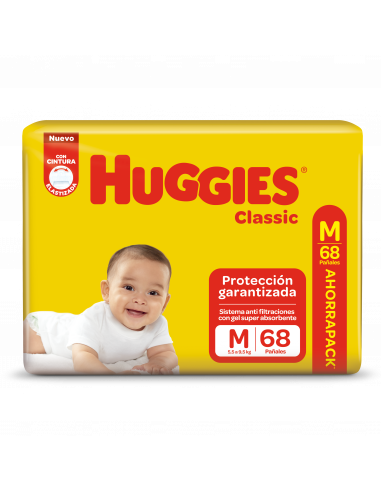 HUGGIES CLASSIC AHORRAPACK M X 68...