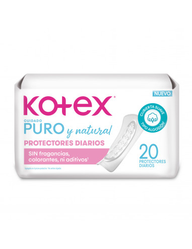 KOTEX PURO Y NATURAL PROTECTORES...