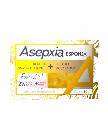 ASEPXIA ESPONJA 2EN1 jabon x 80 G