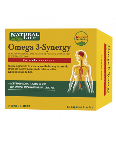 NATURAL LIFE OMEGA 3-SYNERGY x 60...