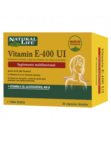 NATURAL LIFE VITAMINA E-400 x 30...