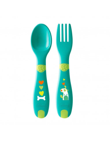 Chicco Primeros Cubiertos 12m+ Verde