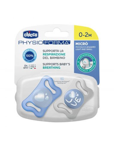 Chicco Chupete Physio Micro Boy  0-2M