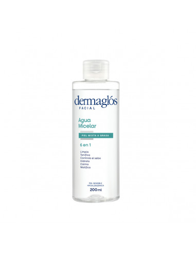 Dermaglos F Agua Micelar para Mixta a...