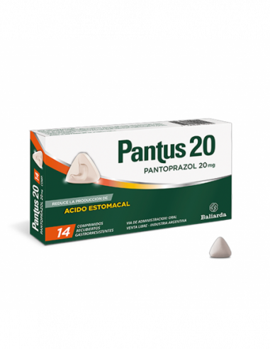 Pantus 20 Mg X 14 Comprimidos...