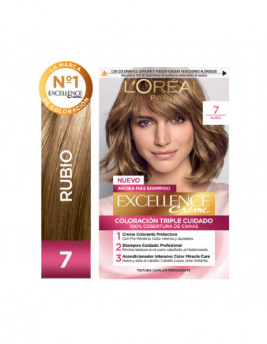 Kit Tintura Excellence Creme Tono 7...