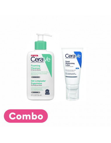 CERAVE COMBO: Gel Limpiador Espumoso...