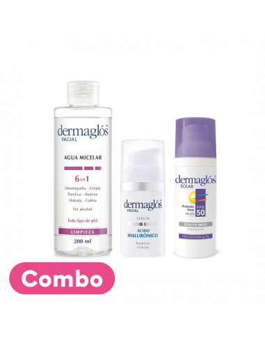 DERMAGLOS COMBO FACIAL (AGUA MICELAR...
