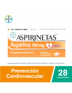 Aspirinetas x 28 comprimidos