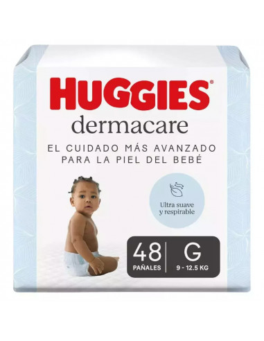 Huggies Dermacare Talle G x 48 Pañales