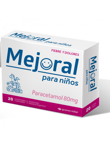 Mejoral Para Niños 80mg x 20...