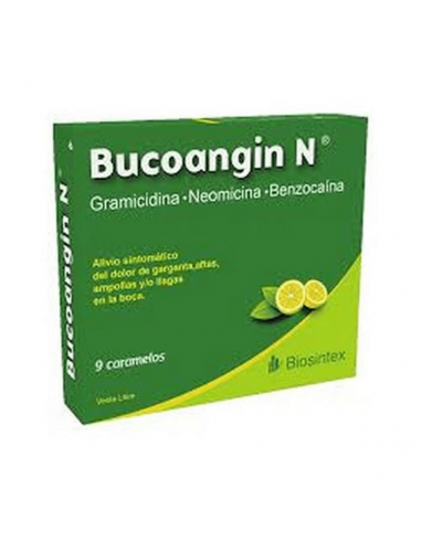 Bucoangin N Sabor Limon x 9 Caramelos...