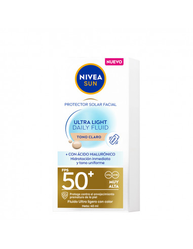 Nivea Sun Ultra Ligth Tono Claro...