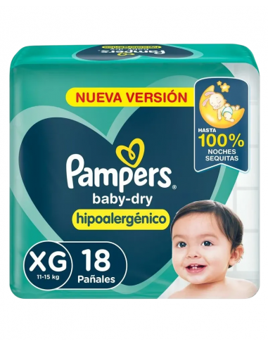 Pampers Babydry Hipoalergencio XG x...