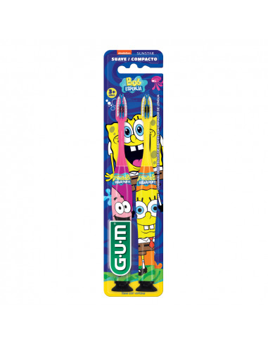 Gum Cepillo Manual Bob Esponja x 2...