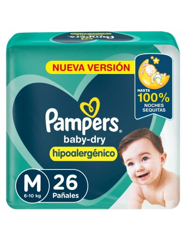 Pampers Babydry Hipoalergenico M x 26...