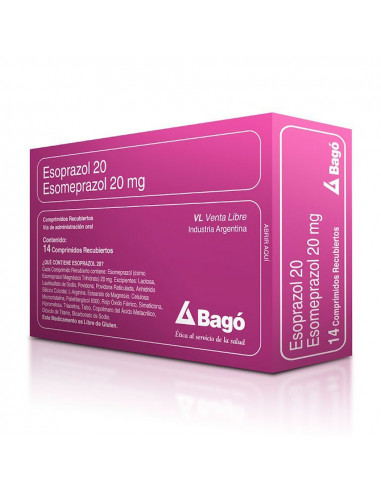 Esoprazol 20mg x 14 Comprimidos Esoprazol 20mg x 14 Comprimidos