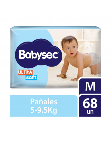 Babysec Ultrasoft M x 68 Pañales